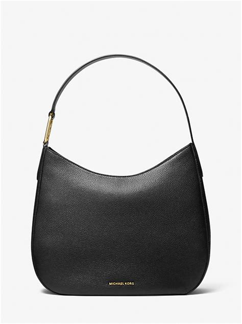 michael kors pebbled leather hobo